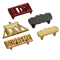 Breloques personnalisées en métal pour lacets de chaussures, étiquettes en zinc plaqué, boucles de chaussures, décorations pour lacets, vente en gros