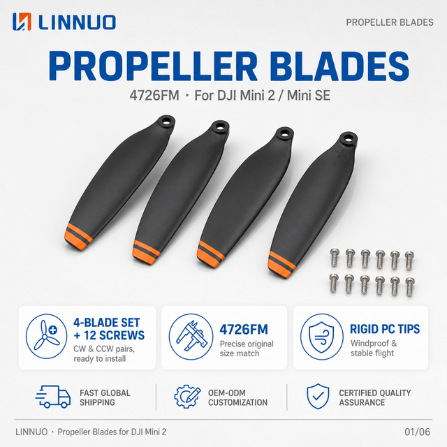 Drone Propeller for DJI Mini 2 Blade Wings Fan Replacement Propeller Wings Props for DJI Mini2 Drone Accessories