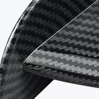 NiceCNC 2 pièces Aileron latéral universel en fibre de carbone ABS pour moto, déflecteur d'air, spoiler 7,09*3,54*1,57 pouces