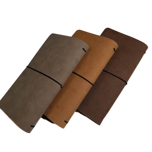 Custom Logo <strong>Leather</strong> <strong>Refillable</strong> <strong>Leather</strong> Journal Travelers <strong>Notebook</strong> With Lined Pages and Pockets - Product Image 1