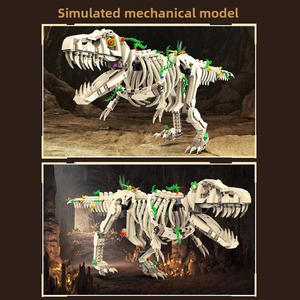 Modello <span class=keywords><strong>di</strong></span> Scheletro Fossile <span class=keywords><strong>di</strong></span> Tyrannosaurus Rex in Plastica ABS, Scala 1:32, Set <span class=keywords><strong>di</strong></span> Montaggio con Oltre 800 Pezzi, Collezione per Età 8-13, Dinosauro - Product Image 3