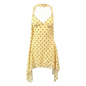 <span class=keywords><strong>Abito</strong></span> Corto Elegante con Scollo all'Americana e Stampa a Pois, Vita Alta, Stile Europeo-Americano, Nuova Collezione 2026 - Product Image 3
