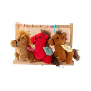 Little Horse Shaped Keychain and Bag Pendant, Two Styles, Movable Tail, Novelty Plush Toy, Gift for <b>Boys</b> and Girls on Festivals - Product Image 6