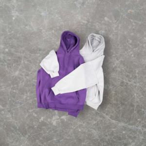 Vente en gros de sweats à capuche pour hommes en molleton lourd de 450 g/m², surdimensionnés, personnalisés, 100 % coton, motif lettres - Product Image 1