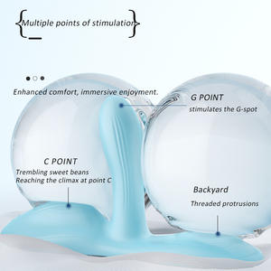 Machine vibrante en silicone liquide à prix d'usine, stimulateur clitoridien, vaginal et anal, trois moteurs - Product Image 4