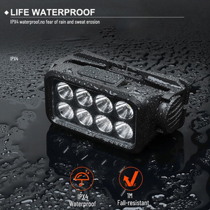 WOSEN Projecteur rechargeable à 8 LED, lampe de pêche portable à capteur de mouvement, lampe de travail pour réparation automobile, lampe frontale de camping en plein air - Product Image 3