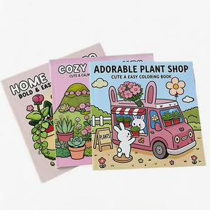 Livres de coloriage pour enfants personnalisés à couverture souple, avec des dessins d'<span class=keywords><strong>anime</strong></span> mignons, impression de livres de coloriage pour tout-petits - Product Image 1