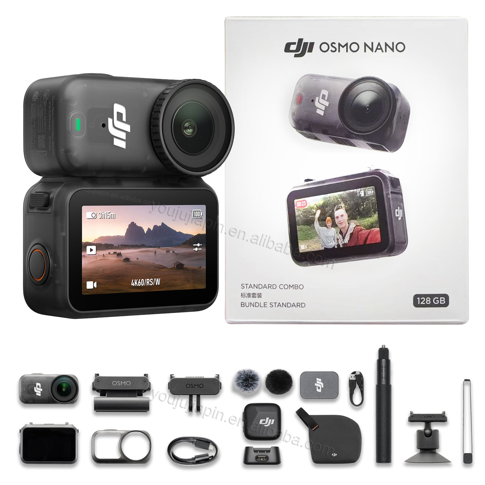 Osmo Nano Vlog Combo ( DJI Mic Mini Transmitter Infinity Black)