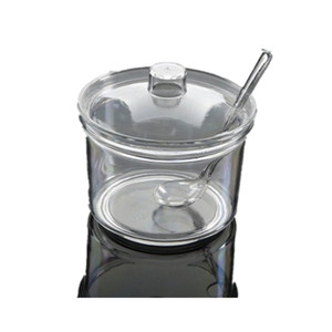 Transparent Condiment Set With Vinegar Bottle Chili Oil Jar And Toothpick Holder For Kitchen <b>Storage</b> <b>Tray</b> Oval Shape - Product Image 5