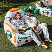 Fauteuil gonflable pour l'intérieur et l'extérieur, idéal pour la salle de sport, le camping, le bureau, les fêtes, les pique-niques et les voyages