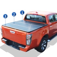 Benext Pickup Aluminium Tri-Fold Tonneau Cover Hard Folding F150 Bed Cover pour Hilux Tundra Ranger Dmax Navara F150