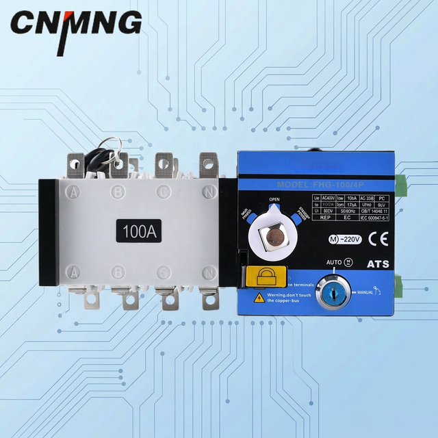 Factory Direct Supply CNMNG FHG-630/4P-S1-F 630A Dual Power ATS Automatic Transfer Switch OEM ODM Supported