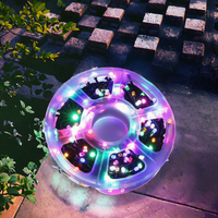 Guirlandes lumineuses de Noël LED blanc chaud IP44 étanches rechargeables DC 12V alimentées par batterie 50M pour décorations d'arbres en extérieur