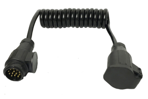 Faisceau de câblage pour éclairage de camion, assemblage de cordon à lame pour VR, <span class=keywords><strong>7</strong></span> voies, 15 pieds, rallonge ABS, adaptateur d'alimentation enroulé SAE, câble pour caméra de <span class=keywords><strong>remorque</strong></span> - Product Image 2