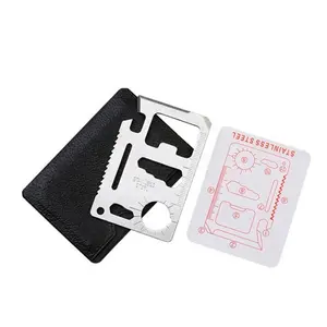 Johold Stainless steel multi-purpose Saber card Outdoor goods Portable multi-tool wallet credit card multi-purpose card knife