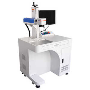 Machine de gravure laser à fibre rotative YHS intelligente à haut niveau de sécurité, machine de marquage de bureau - Product Image 1