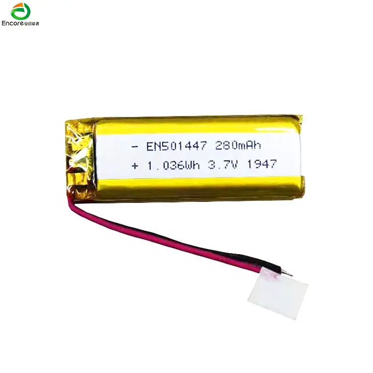 3.7 V 280 mAh Lipo Li-ion 37 V 501447 Li-Polymer Lipo rechargeable Polymer LITHIUM Ion Battery