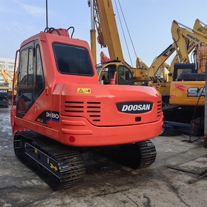 Excavadora de cadenas pequeña Doosan DH80 usada, excavadora hidráulica de 8 toneladas para construcción y obras municipales - Product Image 2