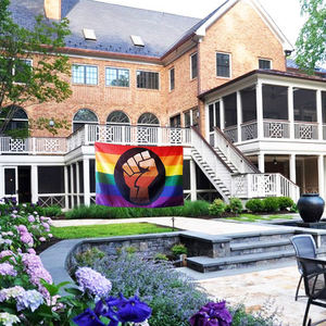 Fabriek Direct <span class=keywords><strong>Hot</strong></span> Selling Op Maat Gemaakte Feminisme 3 * 5ft Polyester Gors Dubbele Spray Kleurrijke Custom Lgbt Trots Regenboog Vlaggen - Product Image 2