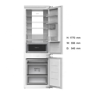 Réfrigérateur <span class=keywords><strong>encastrable</strong></span> Candor de haute qualité, prêt pour l'installation de panneaux, pour usage commercial, commande en gros OEM/ODM - Product Image 3