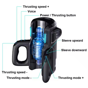 Masturbatore telescopico Super automatico maschile masturbazione tazza con porta cellulare elettrico tasca sesso uomini macchina per il maschio - Product Image 3