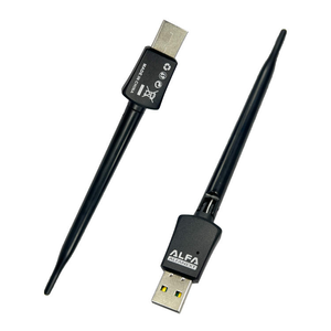 Adaptador WiFi Externo Inalámbrico <span class=keywords><strong>ALFA</strong></span> de Alta Calidad, <span class=keywords><strong>USB</strong></span> 2.0, 2.4GHz, 300Mbps, CE, Tarjeta de Red LAN, Controlador WiFi Realtek, para Uso en Servidores - Product Image 1