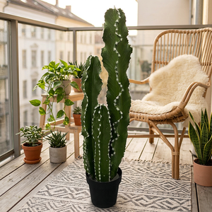 Plante de cactus artificielle réaliste avec <span class=keywords><strong>pot</strong></span>, grand cactus artificiel décoratif pour la décoration intérieure de la maison et du jardin - Product Image 1
