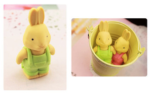 Tẩy Bút Chì Thỏ Ghép Vui Nhộn Cho Trẻ Em Tẩy Động Vật Văn Phòng Phẩm Hàn Quốc - Product Image 4