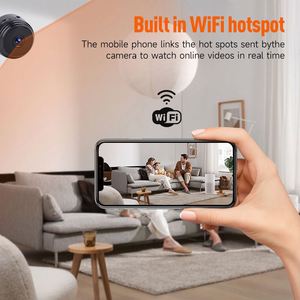 กล้องมินิไร้เสียงพร้อมกล้อง Wifi รองรับซิมการ์ดภายใน สำหรับติดตั้งในห้อง  มุมกว้าง 180 องศา พร้อมที่ชาร์จ 5 พอร์ต USB - Product Image 3