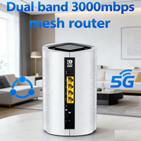 Nouveau routeur 5G avec double emplacement pour carte SIM, double bande 2.4G et 5.8G AX3000 avec 256 Mo DDR3 Openwrt Enterprise Mesh WiFi6 802.11ax