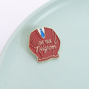 Aimez votre voisin émail broche jésus Bible religion chrétienne citation métal broche revers sac à dos Badge bijoux cadeau pour les amis - Product Image 1