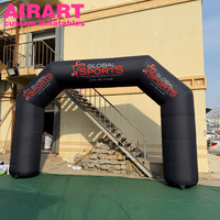 Arche gonflable, Arches gonflables noires pour le sport, Arche de course gonflable en promotion