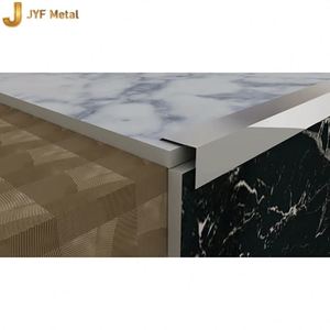 EX729 Stainless Steel L Shape Outdoor Tile Trim Weatherproof <b>Metal</b> Corner <b>Edge</b> <b>Strip</b> for Exterior Wall Finish - Product Image 4