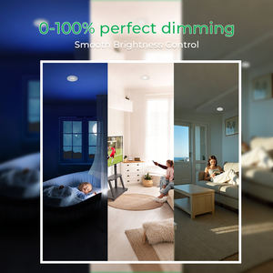 Встраиваемые светильники UKCA 3CCT 230V SAA 6W с регулировкой яркости, тонкие, для внутреннего использования, IP65, матовый никель/черный, светодиодные SMD, для дома - Product Image 5