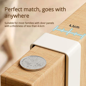 Sağlam arka kapı No-matkap demir kapı askı kancası gardırop için-çok fonksiyonlu ceket ve çanta düzenleyici - Product Image 5