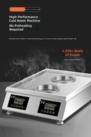 Cuiseur vapeur électrique à réservoir d'eau intégré en acier inoxydable pour la cuisson à la vapeur traditionnelle des pâtes