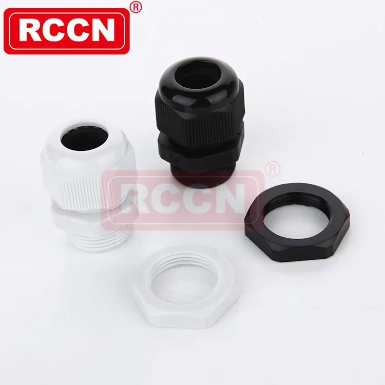 RCCN New Electrical Glands PG-9W-8 Waterproof Nylon White Cable Gland