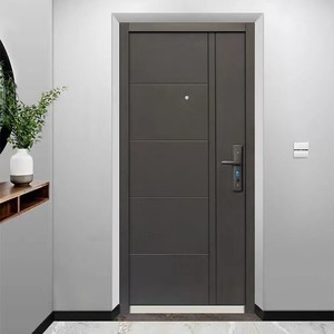 Porte de Sécurité en Acier pour <span class=keywords><strong>Maison</strong></span> Familiale, Porte d'Entrée Blindée Turque en Acier, Porte de Sécurité en Acier Inoxydable - Product Image 6