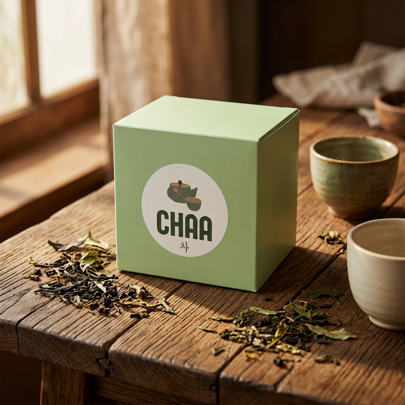Simple Generous Kraft Paper Tea Box