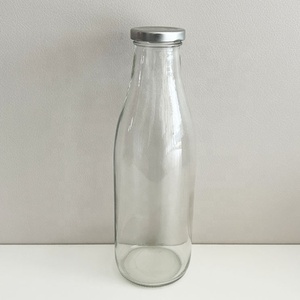 Bouteille en verre de 1 L (32 oz) de style français <span class=keywords><strong>Le</strong></span> <span class=keywords><strong>Parfait</strong></span> pour la conservation, avec bouchon à vis en métal de 48 mm, pour eau, kombucha, kéfir, jus - Product Image 2