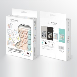 Calculadoras escolares de punto redondo de moda, calculadora electrónica científica de mano Beige colorida, regalo de conteo LCD Digital portátil - Product Image 4