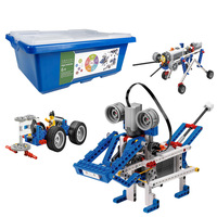 9686 396 pièces Blocs de construction en plastique DIY éducatifs pour l'apprentissage des élèves, ensemble de blocs de construction multi-technologies avec fonctionnalités énergétiques