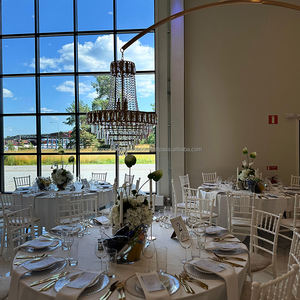 Candelabro de boda de gran venta suave, candelabro de oro acrílico, iluminación cálida para decoración de escenario - Product Image 3