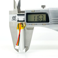 Baterai Lithium 3.7V dengan 500+ Siklus Pengisian, Baterai Lithium Polymer Isi Ulang 123443, Baterai Lithium Ion 2000mAh untuk Speaker