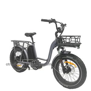 Vélo électrique pliable pour adultes <span class=keywords><strong>OTMAR</strong></span> 20" avec batterie au lithium 48V, pneus larges en alliage d'aluminium, 7 vitesses, 1000W, freinage hydraulique, pour livraison de nourriture - Product Image 3
