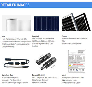 Top <strong>10</strong> Best 500 Watt Monocrystalline Solar Roof Panels PERC Half Cell Technology Premium Photovoltaic Solar Panels Trusted - Product Image 2