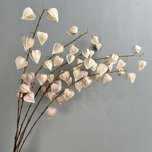 Ramo <span class=keywords><strong>de</strong></span> Plantas <span class=keywords><strong>de</strong></span> Linterna China para Decoración <span class=keywords><strong>de</strong></span> Oficina, Jardín y Hogar, Personalizable, Imitación <span class=keywords><strong>de</strong></span> Flor Artificial, Planta Artificial - Product Image 5