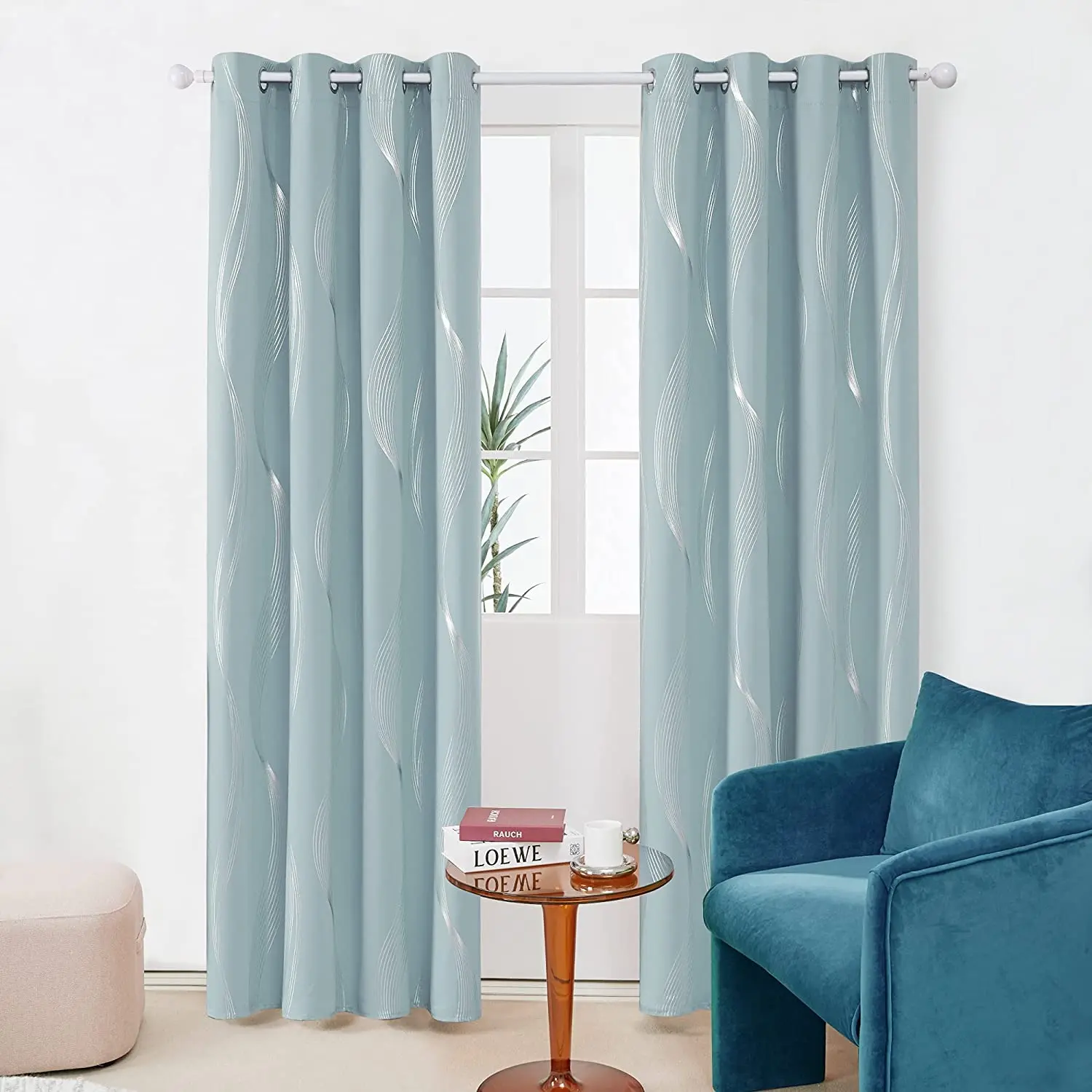 High Quality 100% Blackout Sun-Proof Bedroom Bathroom Readymade Shower Window Curtains For The Living Room Luxury