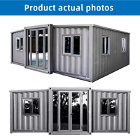 Evermore Maison préfabriquée pliable de 20 pieds, 4 chambres, respirante, au design fermier, pour bureau, serre ou entrepôt, sur roues