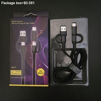 Cables USB tipo C de 8 pines 4 en 1 con carga súper rápida y precios competitivos únicos